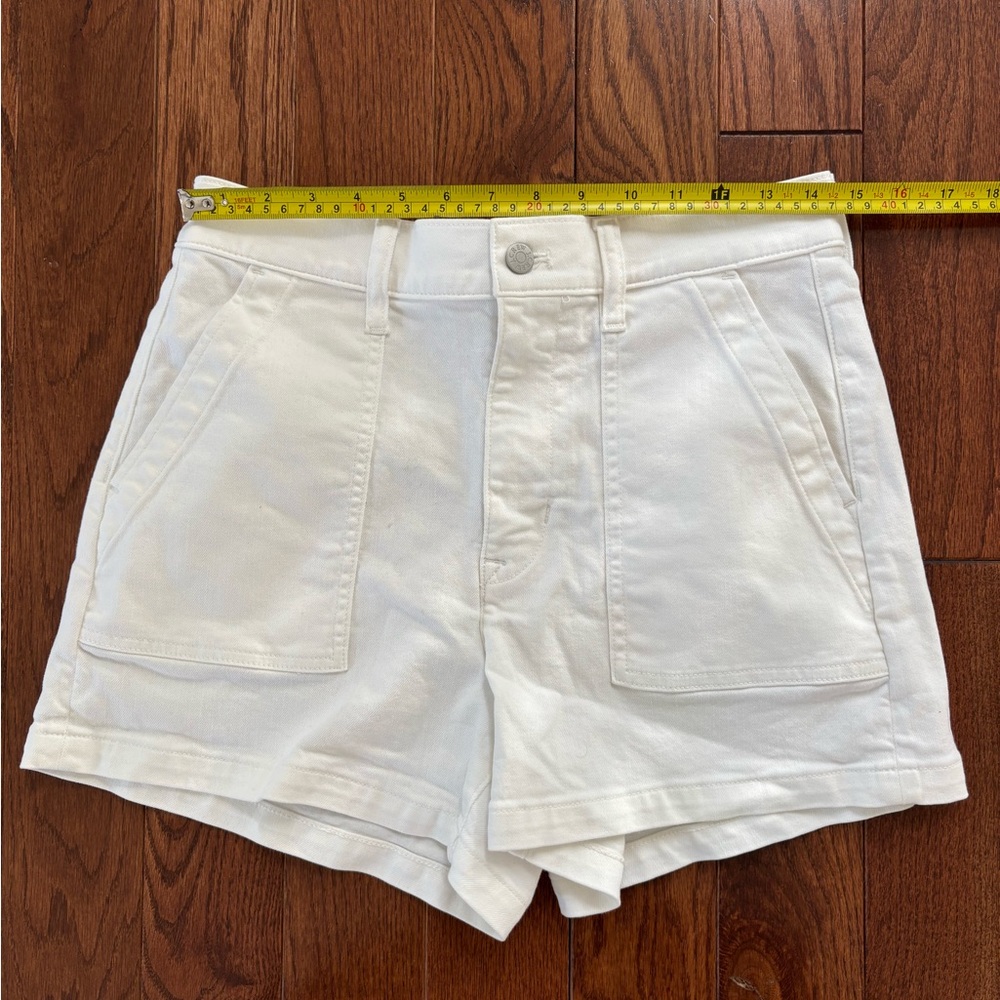 J. Crew High Waist White Shorts
